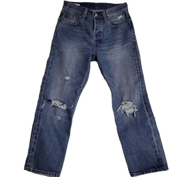 LEVIS 501® High Rise Straight Jean Size 27 - Picture 3 of 15